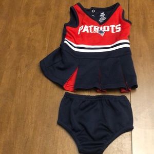 Patriots Cheerleader Uniform for baby 0-3 months